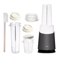 Blender personalny II Mason Jar Ready gray (zestaw 10 elementów ) - Tribest
