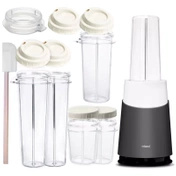 Blender personalny II Mason Jar Ready gray (zestaw 16 elementów ) - Tribest